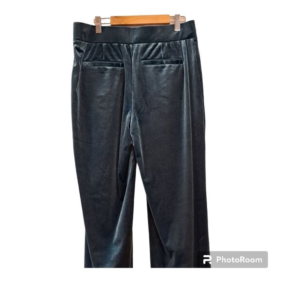 ISAAC MIZRAHI LIVE! HOLIDAY GREEN SLIM PULL ON COMFORT VELVET PANTS  - NWOT SZ S - Picture 7 of 16